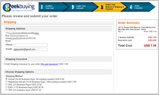 Como comprar no site Chinês GeekBuying
