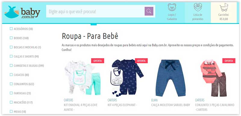 roupas de bebê